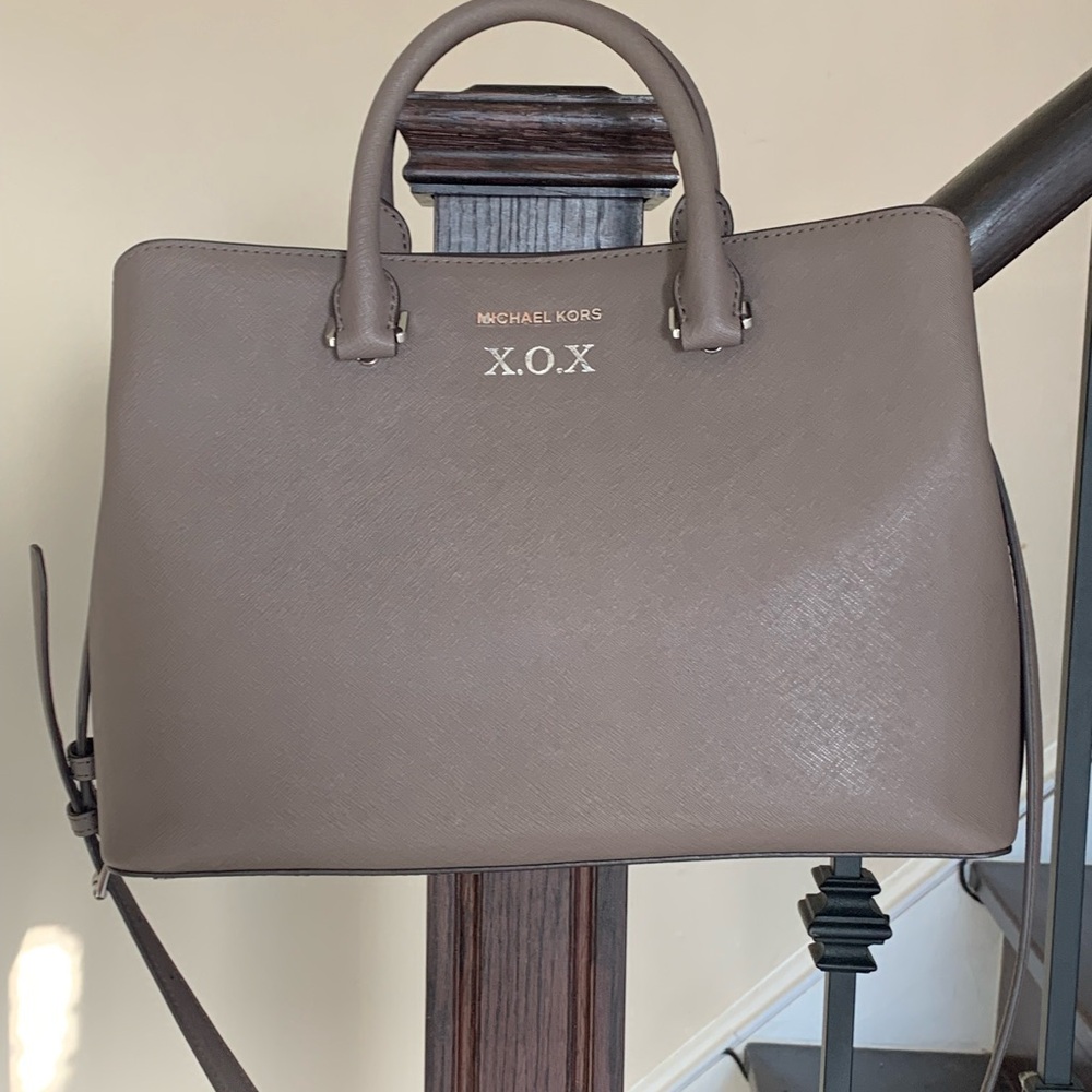 Michael Kors X.O.X. Satchel in Taupe